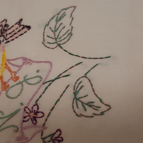 Vintage Hand Stitched New Jersey State Bird & Flower - Picture 6 of 16